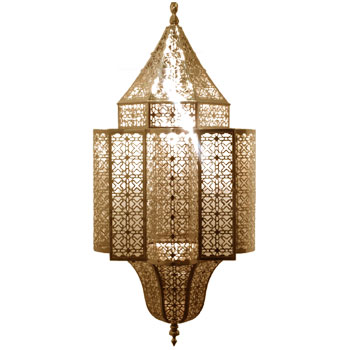 Mosaic House Moroccan tile Lamp_ST_Brass  solid  