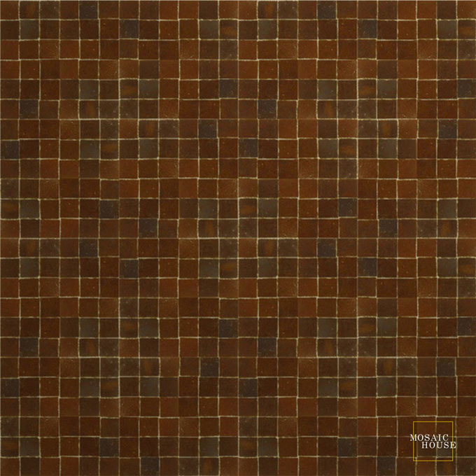 Mosaic House Moroccan tile Elysee 19 Brown  solid zellige, mosaic, zellij, field, pattern, glaze 