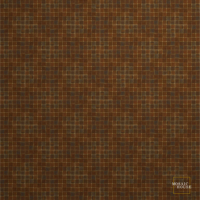 Mosaic House Moroccan tile Elysee 19 Brown  solid zellige, mosaic, zellij, field, pattern, glaze 
