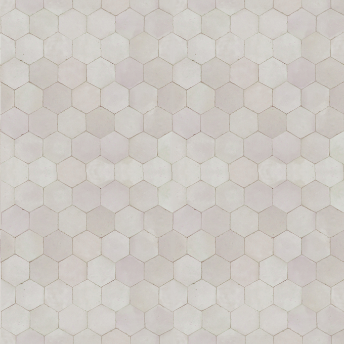 Mosaic House Moroccan tile Sata B 1 White  solid  