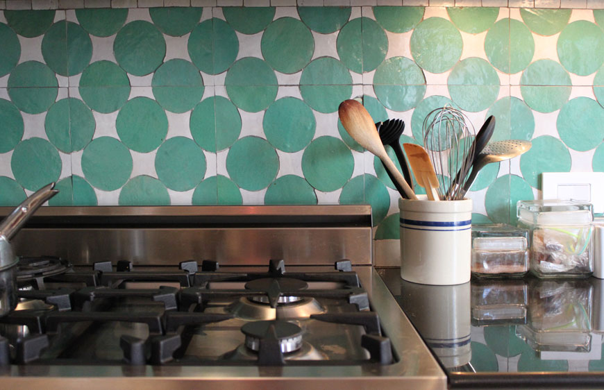 Mosaic House Moroccan tile Soho L 12-1 Light Green White  zellige, mosaic, zellij, field, pattern, glaze 