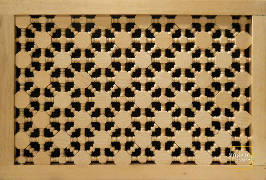 Mosaic House Moroccan tile Mosharabi M12 Field wood, mosharabi,  mashrabiah, mosharabia, mousharabieh, screen 