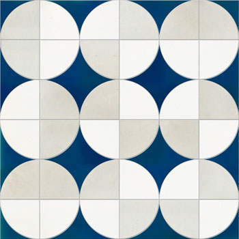 Mosaic House Moroccan tile Emily Summers Soho 15-1-26 Hippi Cobalt Blue White Polar White  zellige, mosaic, zellij, field, pattern, glaze 