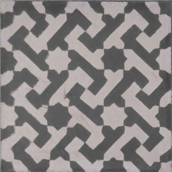 Mosaic House Moroccan tile Autumn Joy C4-12 Black Winter Violet, purple  cement, encaustic, field, pattern 