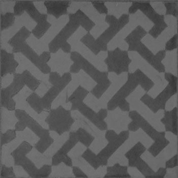 Mosaic House Moroccan tile Autumn Joy C4-4a Black Black  cement, encaustic, field, pattern 