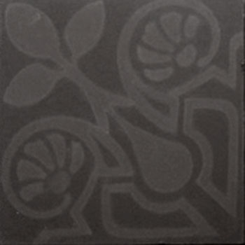 Mosaic House Moroccan tile Brooklyn C4-4a Black Black  cement, encaustic, field, pattern 