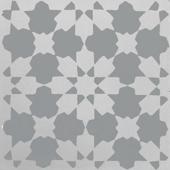 Mosaic House Moroccan tile Fassia C24-45 Silver, gray City Gray  cement, encaustic, field, pattern 