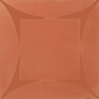 Mosaic House Moroccan tile Ramblas C10-10a Brick Red Brick Red  cement, encaustic, field, pattern 
