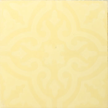 Mosaic House Moroccan tile Rosa C2-2a Yellow Yellow  cement, encaustic, field, pattern 