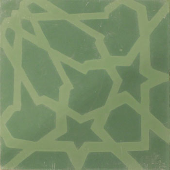 Mosaic House Moroccan tile Scabiosa C30-40 Spring Green Forest Green  cement, encaustic, field, pattern 
