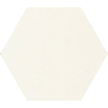Mosaic House Moroccan tile C3 8x8 Hexagon Cream Cream, white  solid cement, encaustic, loose, size 