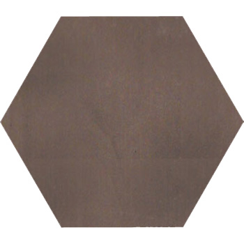 Mosaic House Moroccan tile C5 8x8 Hexagon Chocolate Chocolate, brown  solid cement, encaustic, loose, size 