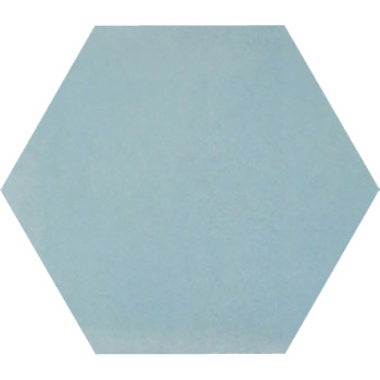 Mosaic House Moroccan tile C29 8x8 Hexagon Azur Blue Azur Blue  solid cement, encaustic, loose, size 