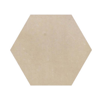 Mosaic House Moroccan tile C32 6x6 Hexagon Copper Copper, tan, beige  solid cement, encaustic, loose, size 