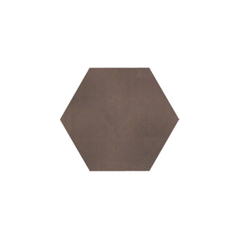 Mosaic House Moroccan tile C5 4x4 Hexagon Chocolate Chocolate, brown  solid cement, encaustic, loose, size 