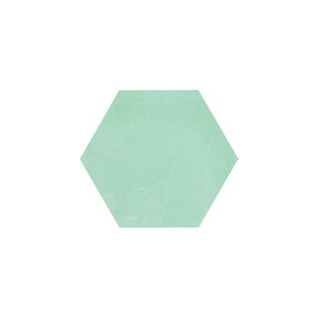 Mosaic House Moroccan tile C40 4x4 Hexagon Forest Green Forest Green  solid cement, encaustic, loose, size 