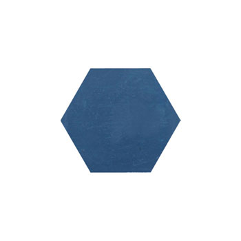 Mosaic House Moroccan tile C41 4x4 Hexagon Midnight Blue Midnight Blue  solid cement, encaustic, loose, size 