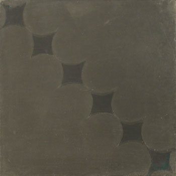 Mosaic House Moroccan tile Wazo C4-4a Black Black  cement, encaustic, field, pattern 
