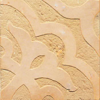 Mosaic House Moroccan tile Sophie 14 Chiseled Natural, Unglazed, Terracotta  chiseled field 