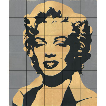 Mosaic House Moroccan tile CH-Marilyn LG 6-27 Black Dark Gray  chiseled field 