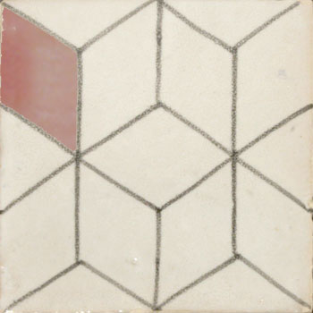 Mosaic House Moroccan tile HPC_Cubes 19051B  solid hand painted 