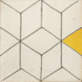 Mosaic House Moroccan tile HPC_Cubes 19051N  solid hand painted 