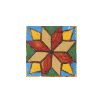 Mosaic House Moroccan tile HPC 2x2 Five  solid zellige, mosaic, zellij, loose, size, glaze, squares, simple 
