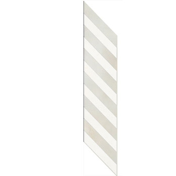 Mosaic House Moroccan tile Toulouse 1-26 B White Polar White  zellige, mosaic, zellij, border, glaze 
