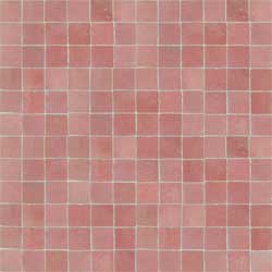 Mosaic House Moroccan tile  Elysee 21 Pink  solid zellige, mosaic, zellij, field, pattern, glaze, simple, classic, grid, squares 