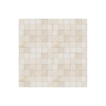 Mosaic House Moroccan tile Elysee XS 1 White  solid zellige, mosaic, zellij, field, pattern, glaze 