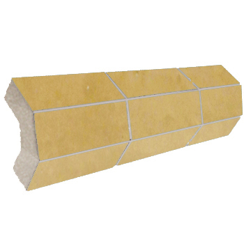 Mosaic House Moroccan tile Mosaic Corner Bullnose 14 Natural, Unglazed, Terracotta  solid zellige, mosaic, zellij, bullnose, trim, glaze 