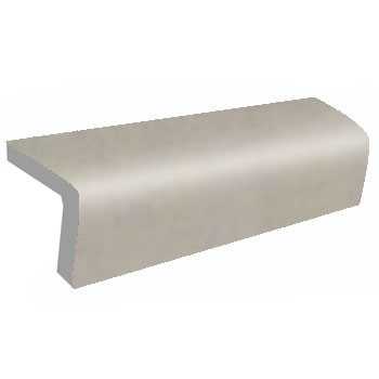 Mosaic House Moroccan tile Corner Bullnose 25 Light Gray  solid zellige, mosaic, zellij, bullnose, trim, glaze 