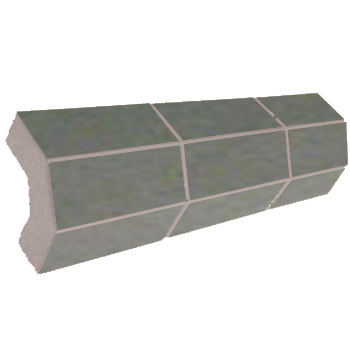 Mosaic House Moroccan tile Mosaic Corner Bullnose 27 Dark Gray  solid zellige, mosaic, zellij, bullnose, trim, glaze 