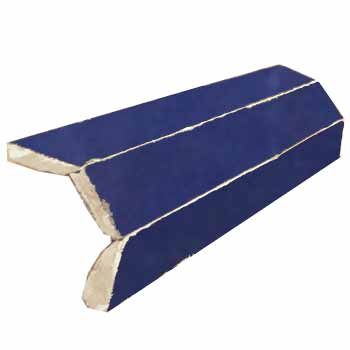 Mosaic House Moroccan tile Mosaic MJD Corner Bullnose 15 Cobalt Blue  solid zellige, mosaic, zellij, bullnose, trim, glaze 