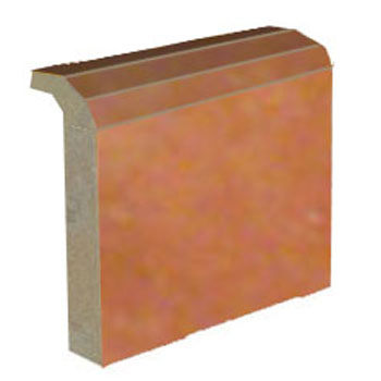 Mosaic House Moroccan tile Mosaic Flat Bullnose MJD 4 Rust  solid zellige, mosaic, zellij, bullnose, trim, glaze 