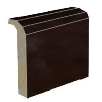 Mosaic House Moroccan tile Mosaic Flat Bullnose MJD 6 Black  solid zellige, mosaic, zellij, bullnose, trim, glaze 