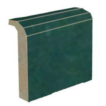 Mosaic House Moroccan tile Mosaic Flat Bullnose MJD 24 Sea Green  solid zellige, mosaic, zellij, bullnose, trim, glaze 
