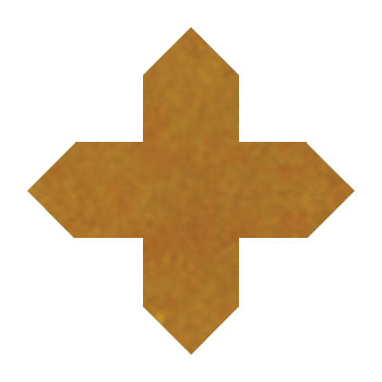 Mosaic House Moroccan tile Tanger Loose 8 Cross Ochre  solid zellige, mosaic, zellij, loose, size, glaze 