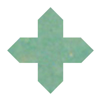 Mosaic House Moroccan tile Tanger Loose 12 Cross Light Green  solid zellige, mosaic, zellij, loose, size, glaze 