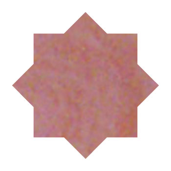 Mosaic House Moroccan tile Tanger Loose 21 Star Pink  solid zellige, mosaic, zellij, loose, size, glaze 