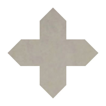 Mosaic House Moroccan tile Tanger Loose 25 Cross Light Gray  solid zellige, mosaic, zellij, loose, size, glaze 