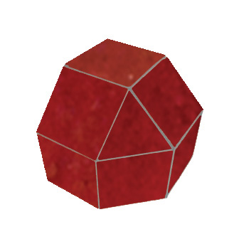 Mosaic House Moroccan tile Three Way Corner 7 Red  solid zellige, mosaic, zellij, bullnose, trim, glaze 