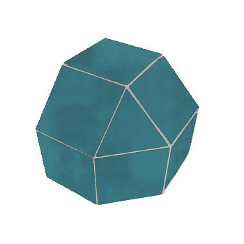 Mosaic House Moroccan tile Three Way Corner 28 Teal  solid zellige, mosaic, zellij, bullnose, trim, glaze 