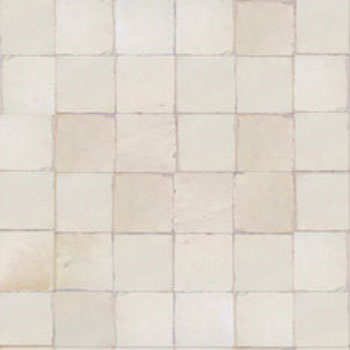 Mosaic House Moroccan tile Marbaa 1 White  solid zellige, mosaic, zellij, field, pattern, glaze, simple, classic, grid, squares 