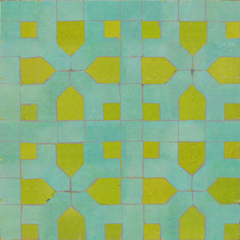 Mosaic House Moroccan tile Nejarine 5-12 Lime Green Light Green  zellige, mosaic, zellij, field, pattern, glaze 