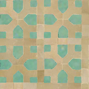 Mosaic House Moroccan tile Nejarine 12-11 Custom Light Green Beige  zellige, mosaic, zellij, field, pattern, glaze 