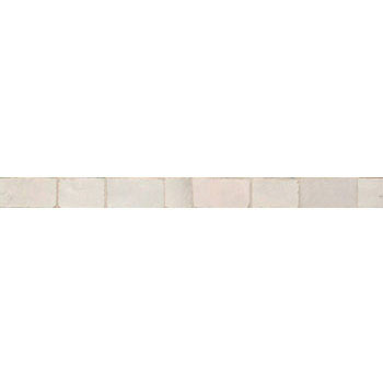 Mosaic House Moroccan tile Nejarine 1 Liner White  solid zellige, mosaic, zellij, border, glaze 