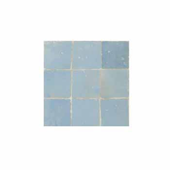 Mosaic House Moroccan tile Rceef 17 SM Sky blue  solid zellige, mosaic, zellij, field, pattern, glaze 
