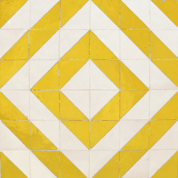 Mosaic House Moroccan tile Seville 18-1 Yellow White  zellige, mosaic, zellij, field, pattern, glaze 