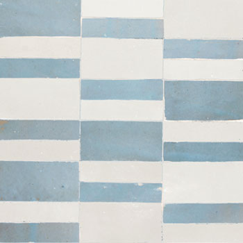 Mosaic House Moroccan tile Talia 1-17 White Sky blue  zellige, mosaic, zellij, field, pattern, glaze, simple 